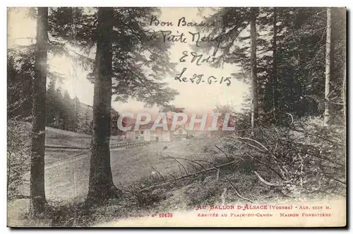 Cartes postales Foret Ballon d&#39Alsace Arrivee au Plain du Canon Maison forestiere