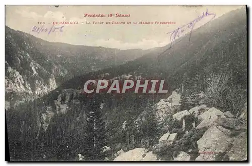Cartes postales Foret Pyrenees Le Canigou La foret de Balato et la Maison forestiere