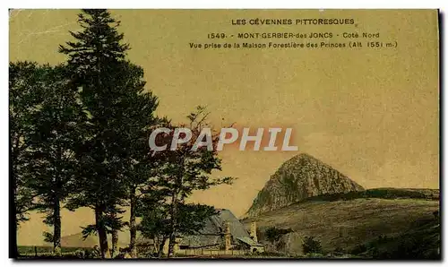 Cartes postales Foret Cevennes Mont Gerbier Cote Nord Vue prise de la Maison forestiere des Princes