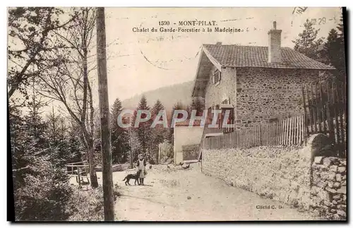 Cartes postales Foret Mont Pilat Chalet du garde forestier a la Madeleine