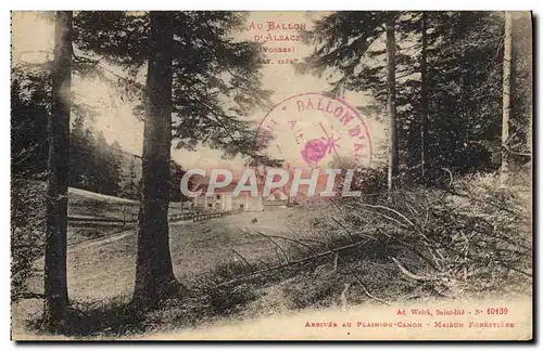 Cartes postales Foret Arrivee au Plain du Canon Maison forestiere
