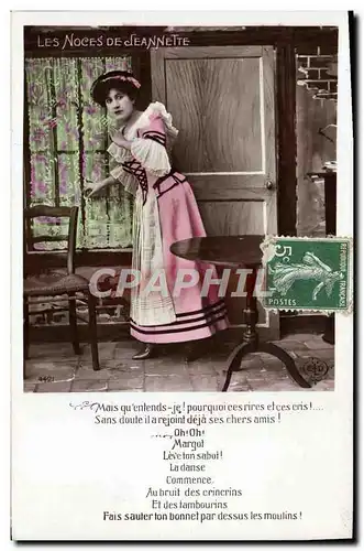 Cartes postales Fantaisie Femme Les noces de Jeannette