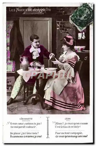 Cartes postales Fantaisie Femme Les noces de Jeannette