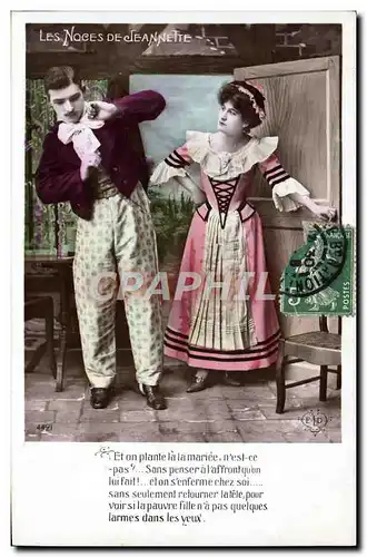 Cartes postales Fantaisie Femme Les noces de Jeannette