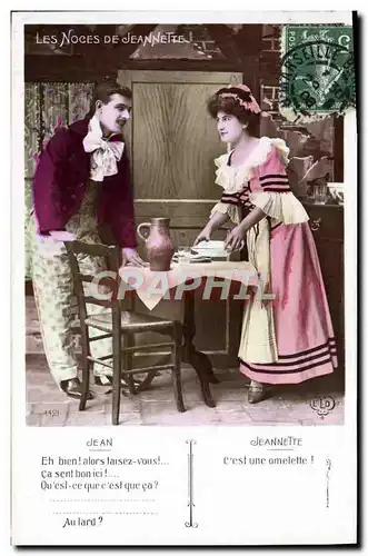 Cartes postales Fantaisie Femme Les noces de Jeannette