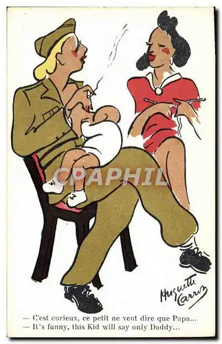 Cartes postales Fantaisie Militaria Soldat Militaria Tabac Cigarette