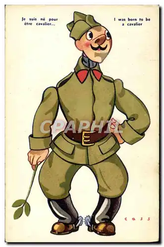Cartes postales Fantaisie Militaria Illustrateur Cass