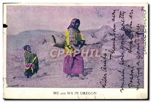 Cartes postales Indiens Me and Ma in Oregon