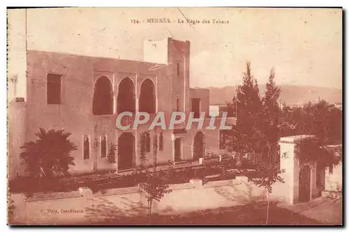 Cartes postales Meknes La regie des tabacs