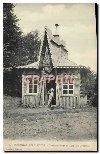 Cartes postales Bussang Plein du Repos Chalet forestier en allant au Drumont