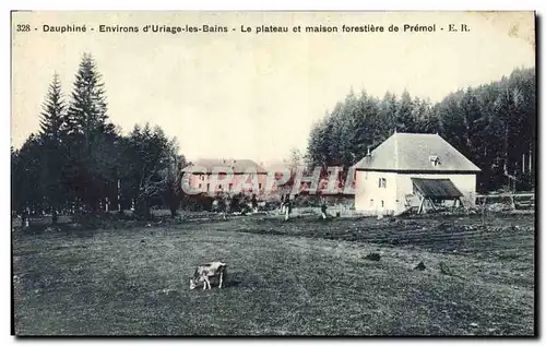 Ansichtskarte AK Environs d&#39Uriage les Bains Le plateau et maison forestiere de Premol