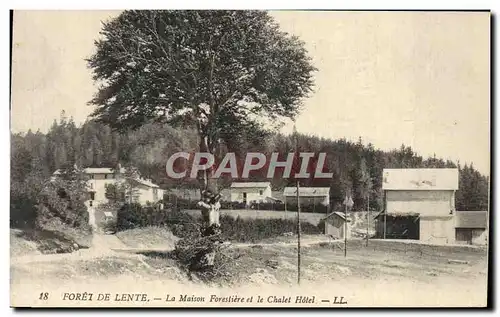Cartes postales Foret de Lente La maison forestiere et le Chalet Hotel