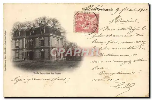 Cartes postales Nogent sur Vernisson Ecole forestiere des Barres