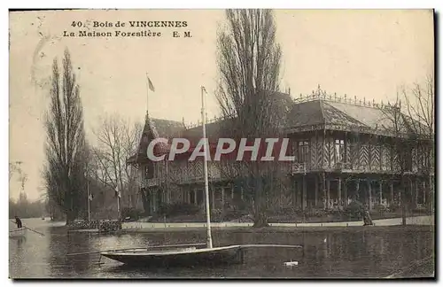 Cartes postales Bois de Vincennes la maison forestiere