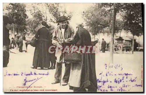 Cartes postales Croquis de foire