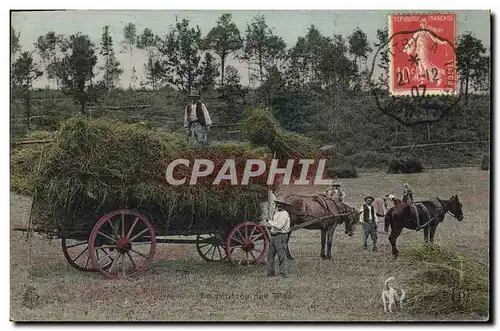 Cartes postales La rentree des bles