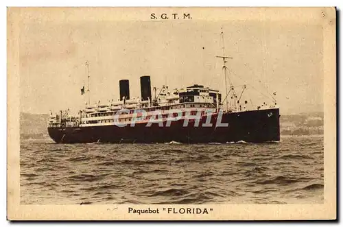 Cartes postales Bateau Paquebot SGTM Florida