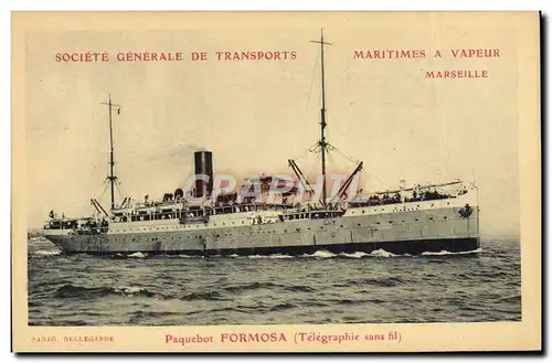 Ansichtskarte AK Bateau Paquebot Formosa Marseille