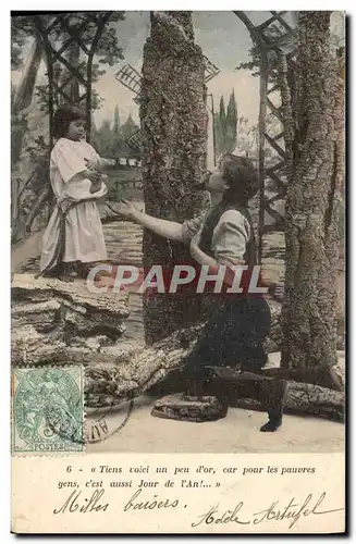 Cartes postales Fantaisie Enfant Homme L&#39annee nouvelle