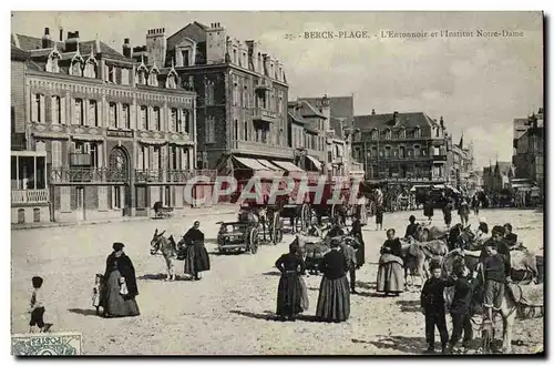 Cartes postales Ane Mule Berck Plage L&#39entonnoir et l&#39Institut Notre Dame