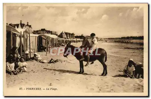 Ansichtskarte AK Ane Mule Pornichet La plage