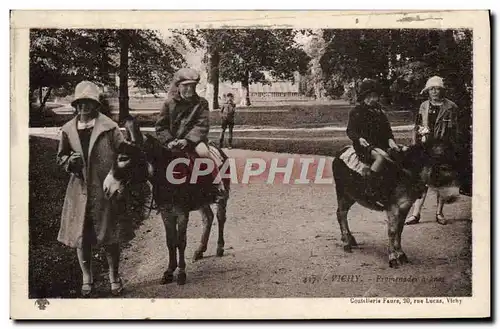 Cartes postales Ane Mule Vichy Promenade a anes