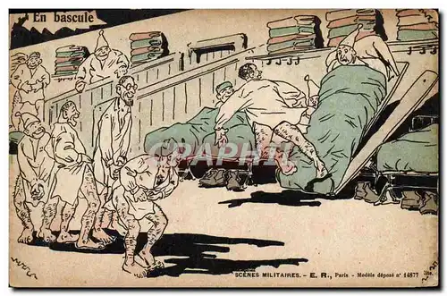 Cartes postales Militaria En bascule