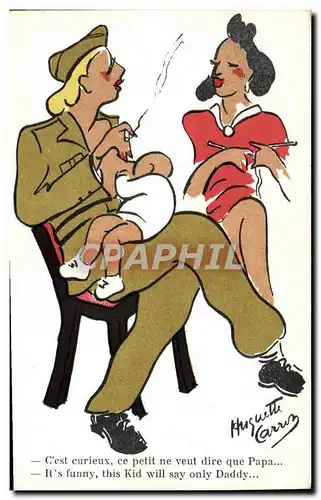 Cartes postales Militaria Femmes Cigarette Tabac