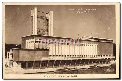 Cartes postales Paris Exposition internationale 1937 Pavillon de la radio