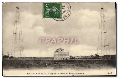Cartes postales Bordeaux Le Bouscat Poste de radiotelegraphie