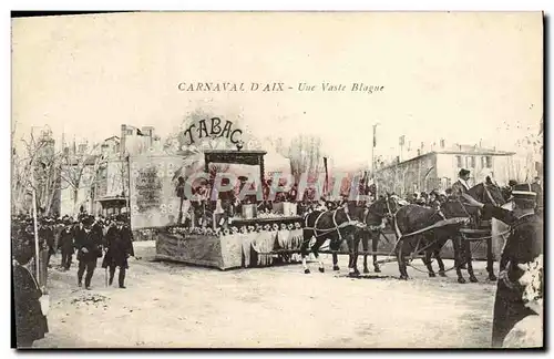 Cartes postales Carnaval d&#39Aix Une vaste blague Tabac