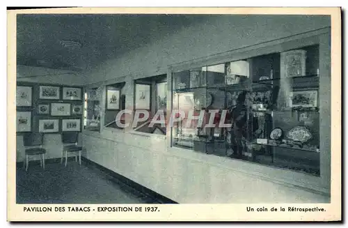 Cartes postales Pavillon des tabacs Exposition de 1937 Un coin de la retrospective