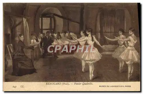 Ansichtskarte AK Renouard Premier quadrille Musee du Luxembourg Paris