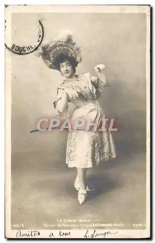 Cartes postales Le Cake Walk Danse au nouveau cirque Les soeurs Peres