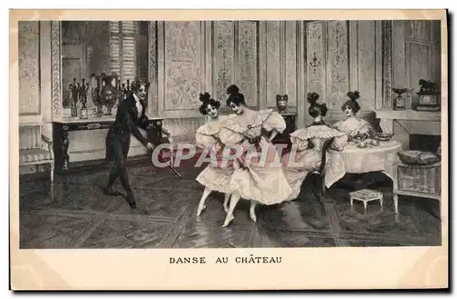 Ansichtskarte AK Danse au chateau