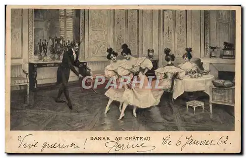 Cartes postales Danse au chateau