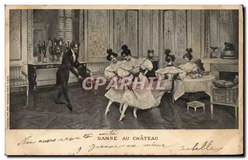 Cartes postales Danse au chateau