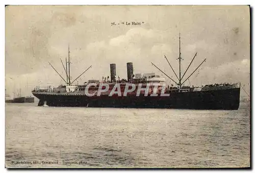 Cartes postales Bateau Paquebot le Haiti