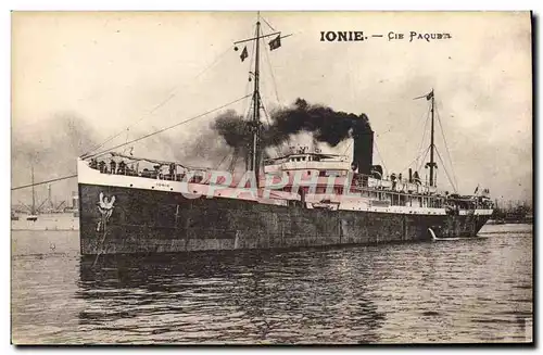 Cartes postales Bateau Ionie Cie Paquet