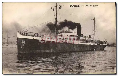 Cartes postales Bateau Ionie Cie Paquet