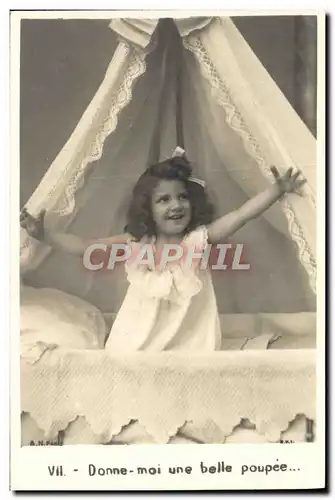 Cartes postales Fantaisie Enfant Poupee