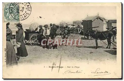 Ansichtskarte AK Ane Mule Berck Plage Sur la plage