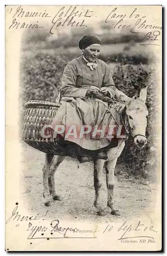 Cartes postales Ane Mule Paysanne