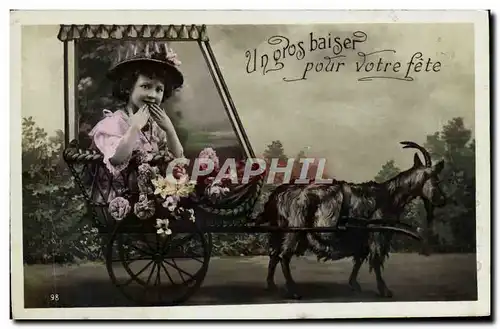 Cartes postales Enfant Chevre Bouc