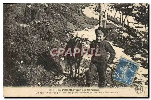 Ansichtskarte AK Enfant Le petit chevrier des Cevennes Ecole buisonniere