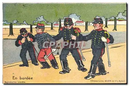 Cartes postales Militaria En bordee