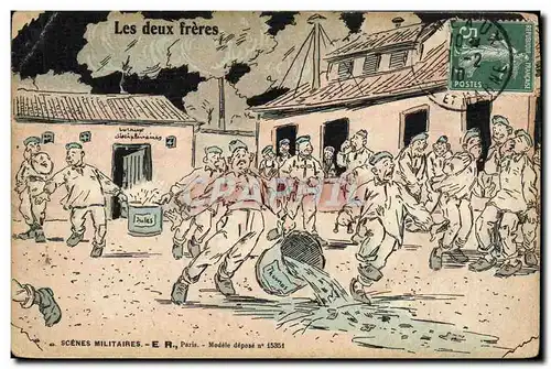 Cartes postales Militaria Les deux freres