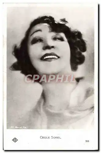 Cartes postales moderne Cinema Cecile Sorel