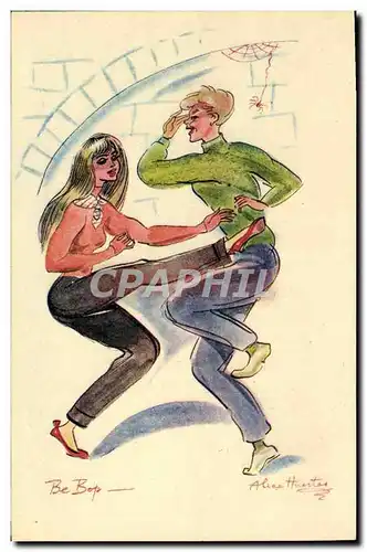 Cartes postales Fantaisie Danse Be Bop par Alice Huertas