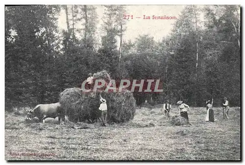 Ansichtskarte AK Folklore La fenaison Cheval